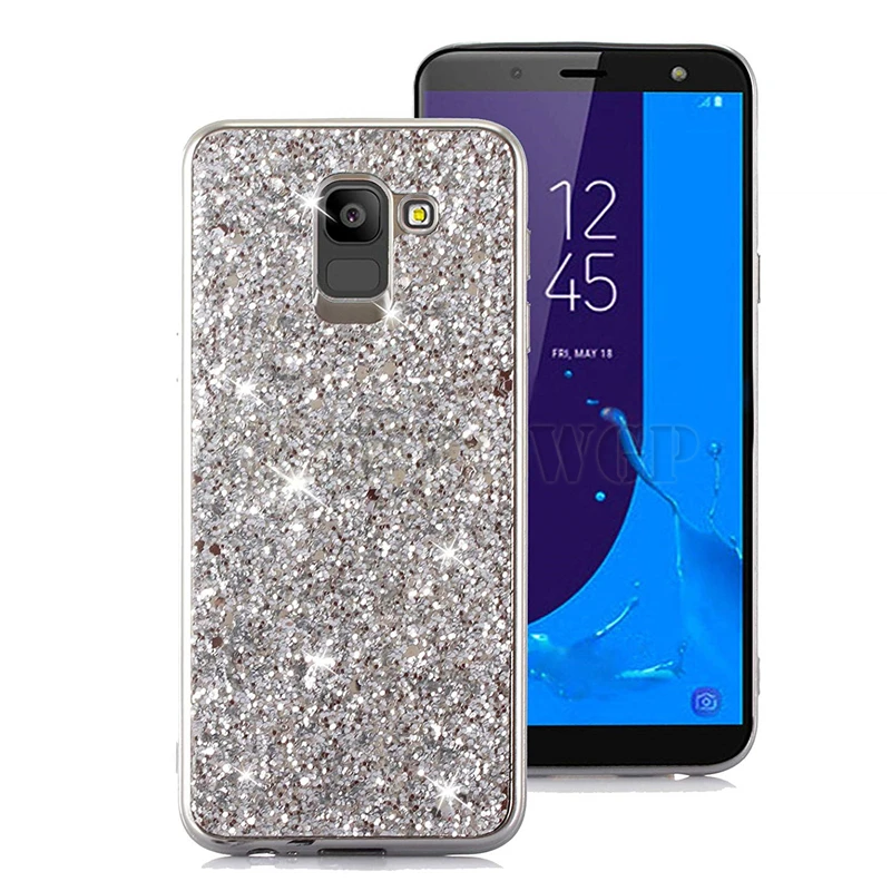 Блестящий Мягкий силиконовый чехол для Samsung Galaxy J4 J6 A6 A8 S7 Edge S8 S9 S10 Plus J8 A7 A9 2018 A70 A50 A40