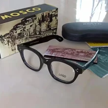 New Johnny Depp Glasses Men Women Optical Glasses Frame Brand design Computer Transparent Eyeglass Acetate Vintage with box Q321