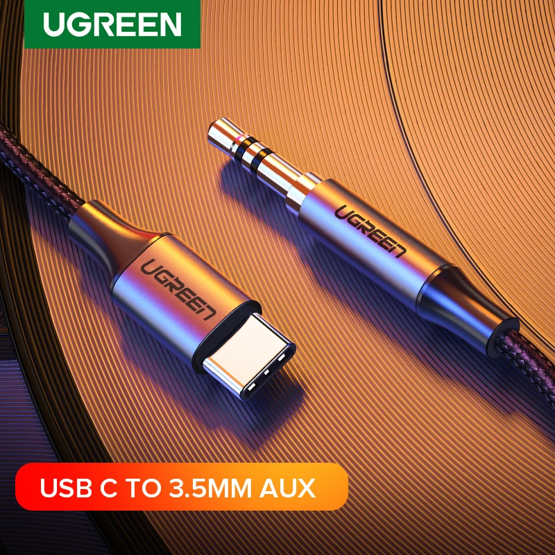 Ugreen USB C на 3 5 мм AUX Наушники Тип Jack адаптер аудио кабель для Huawei Mate 20 P30 Oneplus 7 pro Xiaomi Mi