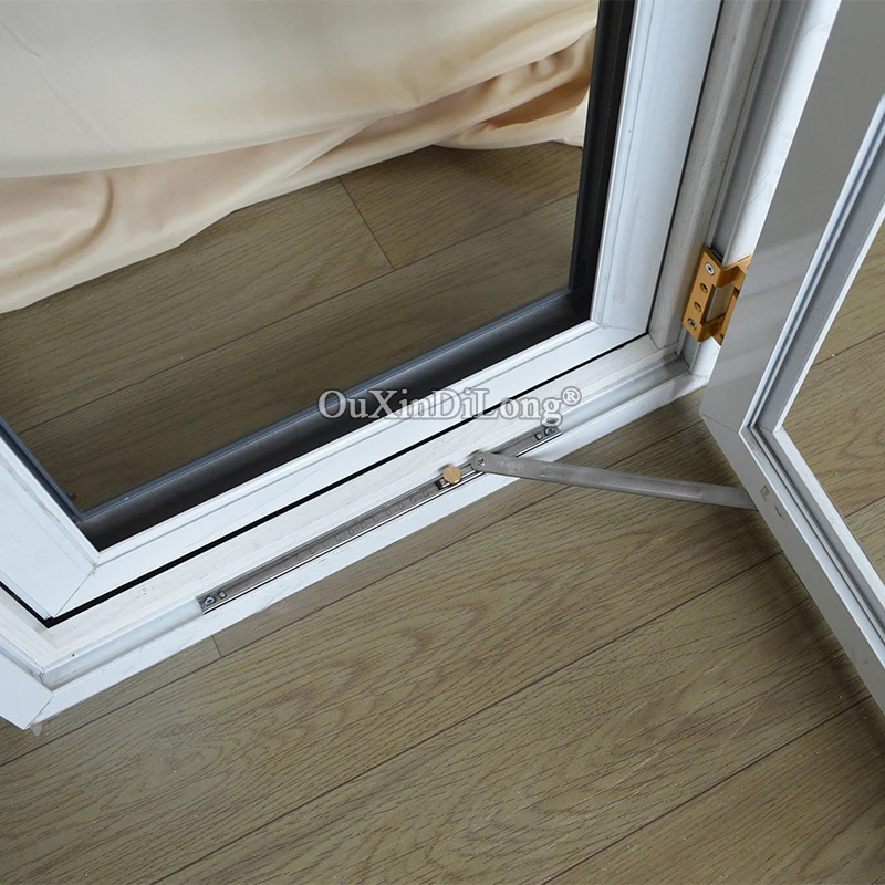 New 2PCS Stainless Steel Wind Brace Children Safety Lock Window Restrictor Windproof Brace Stopper Sliding Sash Support Limiter
