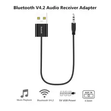Bluetooth аудио приемник HiFi беспроводной аудио адаптер Studyset 4,2 Dongle 3,5 мм AUX Jack домашняя музыка стерео система передатчик