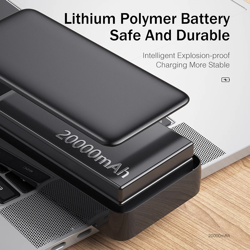 YKZ power Bank 20000 мАч, портативное Внешнее зарядное устройство, мобильный внешний аккумулятор, PD, быстрая зарядка, повербанк для Xiaomi Mi, Pover bank
