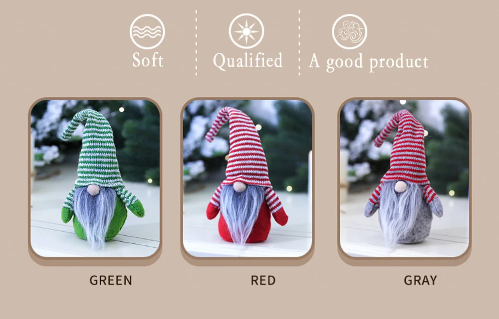 Шведский милый Gnome Tomte Санта Клаус Рождество хлопок Повседневная кукла домашний Декор дети подарки один предмет