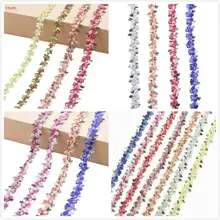  1Yards of high-quality floral fabric embroidery handmade patchwork webbing DIY clothing sewing accessories 