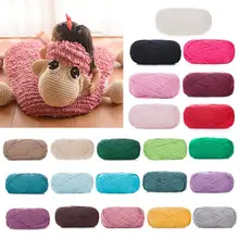 100 г плоская пряжа из искусственной шерсти, вязаная крючком, средняя толщина, ручная работа, сделай сам, нить для корзины, одеяло, плетеный коврик для подушки