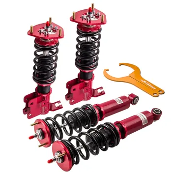 

Adjustable Damper Coilovers For Nissan S13 240SX Shock Absorbers 1989-1990 Hatchback/Coupe Adjustable Height Front Rear Camber