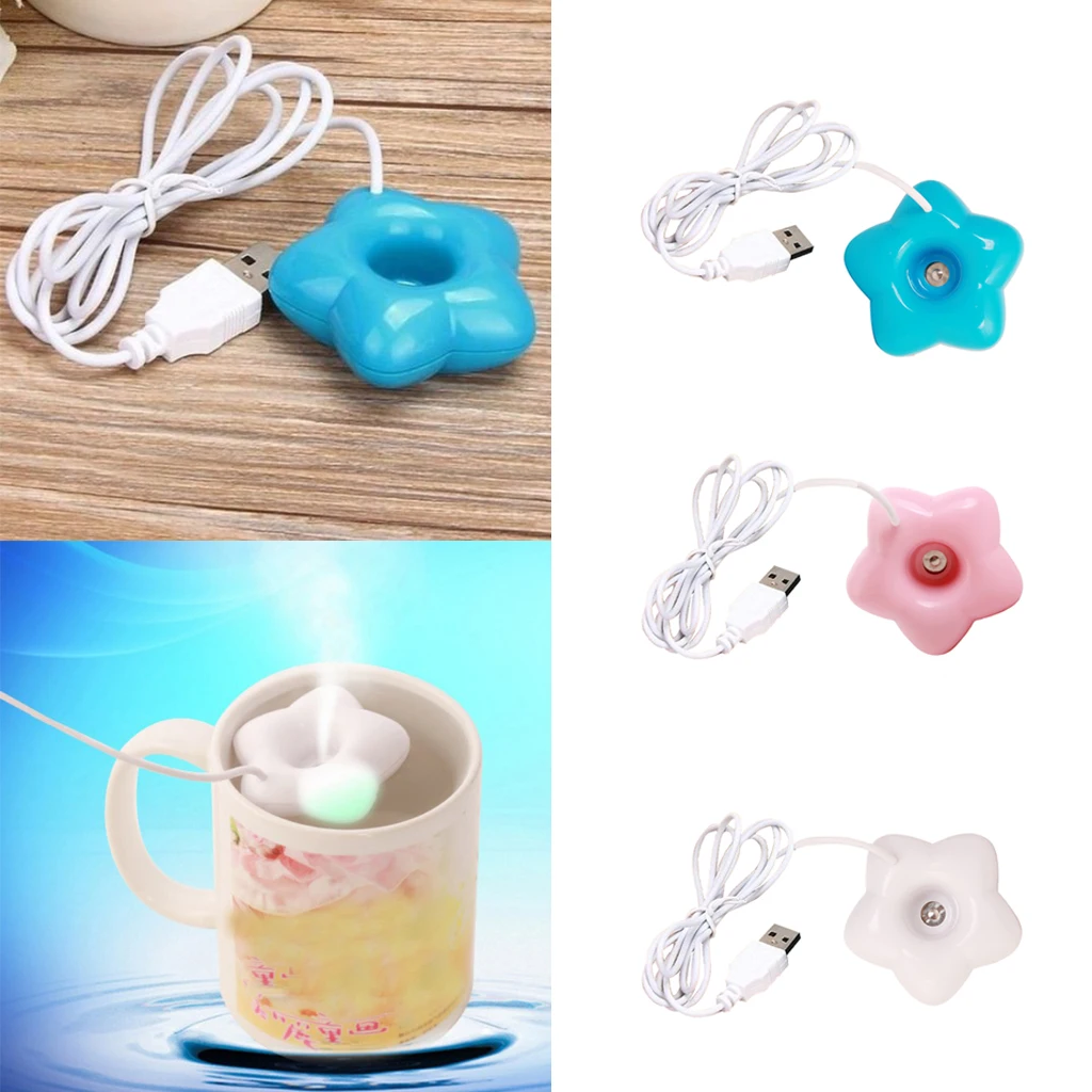 Portable Mini USB Star Humidifier Home Desktop Humidifier Mist Maker Office Aroma Lamp Essential Oil Electric Aroma Diffuser