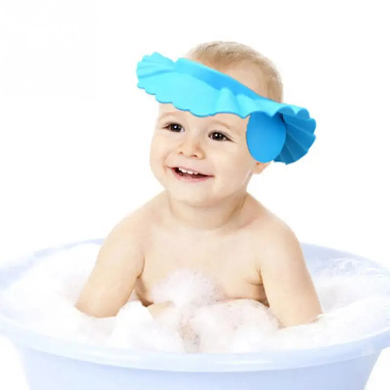 

Adjustable Soft Baby Children Shampoo Bath Shower Cap Shampooing For Kids Head To Baby Shower Hat Child Bathing Cap Bath Visor