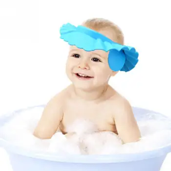 

Adjustable Soft Baby Children Shampoo Bath Shower Cap Shampooing For Kids Head To Baby Shower Hat Child Bathing Cap Bath Visor