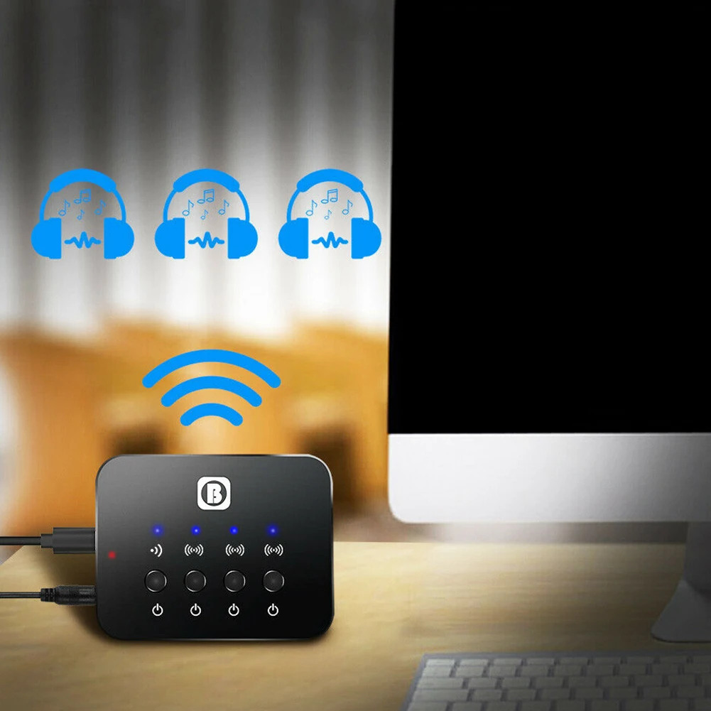 Стерео сплиттер Быстрый Bluetooth 4 0 аудио передатчик длинный диапазон музыки