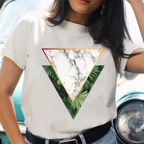 Cartoon Casual Printing T-shirts Regular Ladies T Top Shirt Print Female Graphic Fashion Tee O-neck Short Sleeve T-Shirt