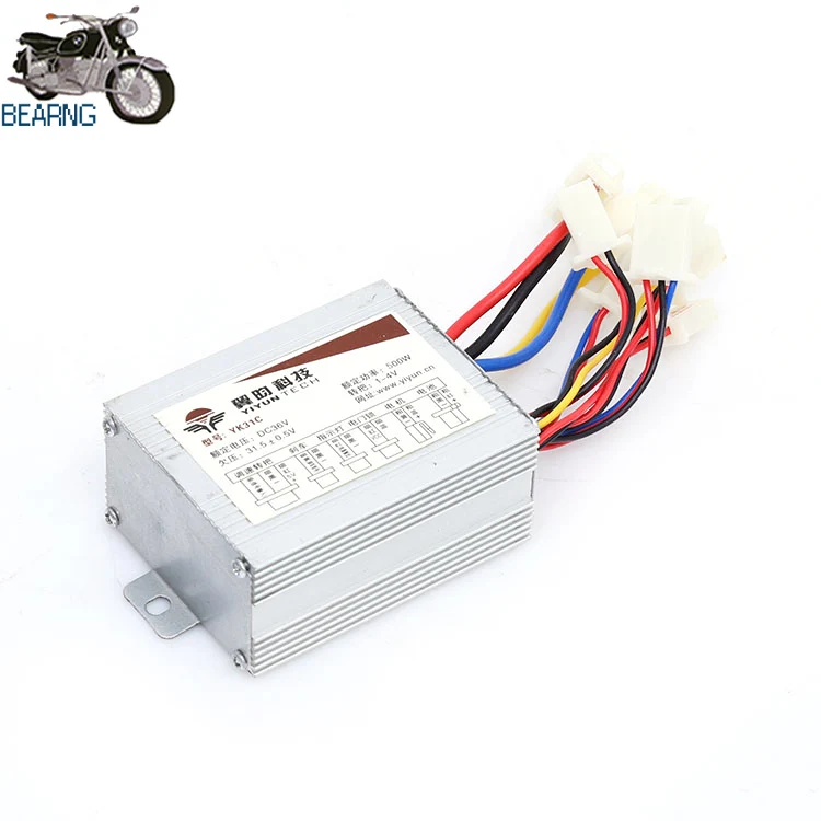 1 предмет 24V 36V 360W 500W 800W контроллер щетки двигателя YK31C 2 Скорость YIYUN велосипеда с