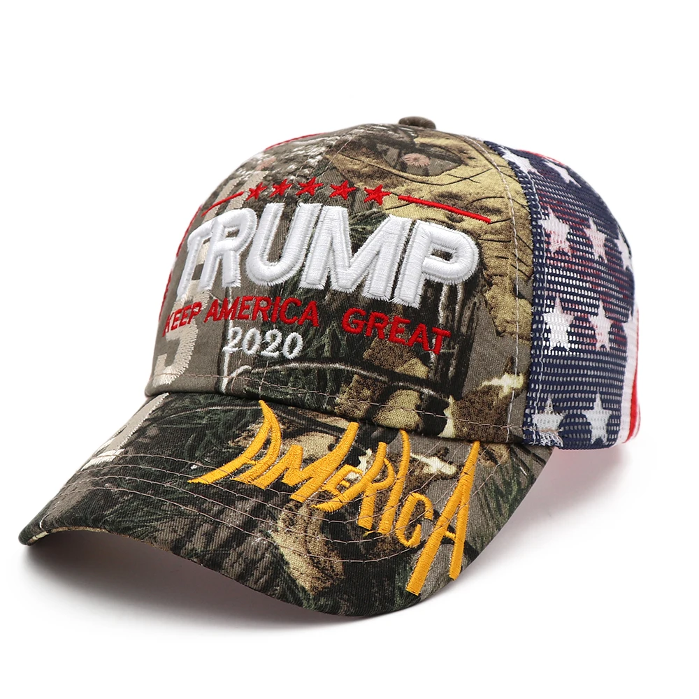 Новая бейсбольная кепка Дональда Трампа камуфляжная бейсбольная кепка с флагом США, сохраняющая Америку, снова Снэпбэк, шапка на тематику президентства с вышивкой, Прямая поставка