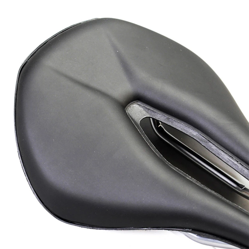 Full Carbon Fiber Bike Black Saddle Durable Comfortable Glossy Seat Pad Mat for Mountain Road Bicycle Part Accessories