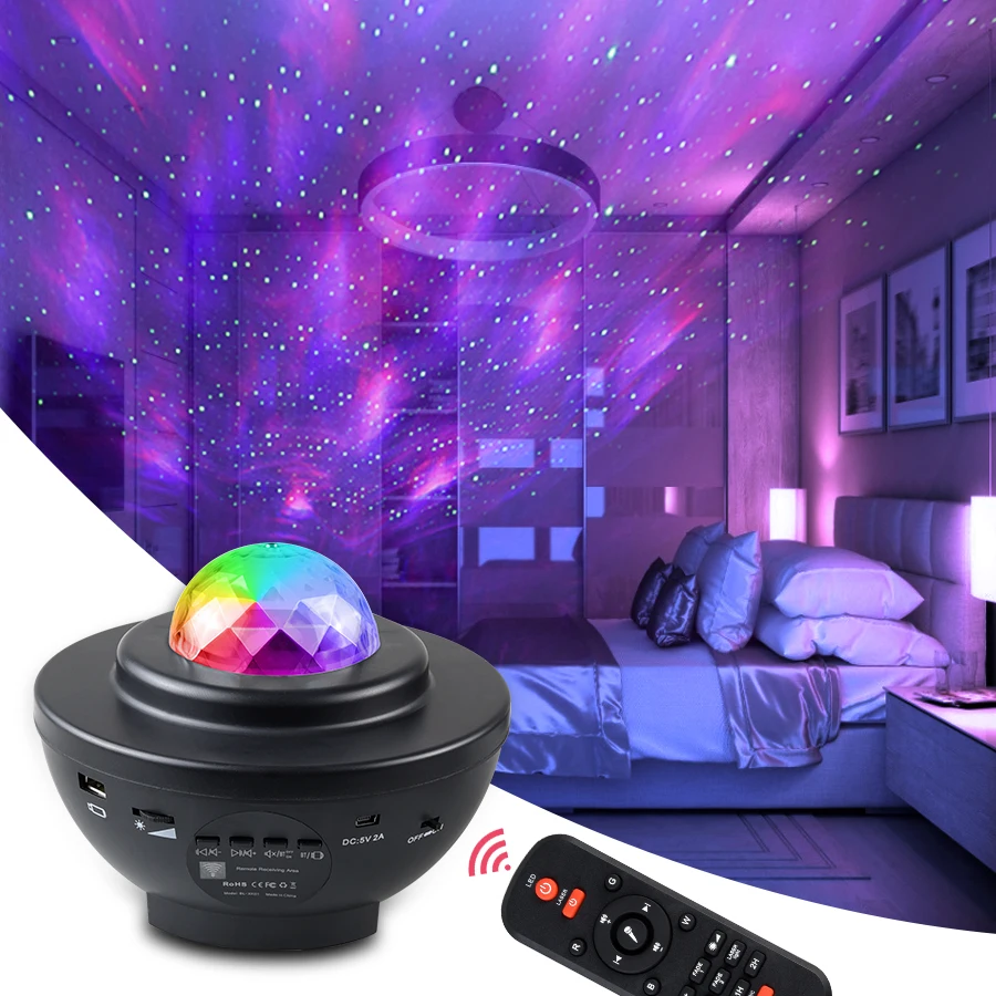 Проектор USB Galaxy Star Музыкальный проектор звездного неба ночник для спальни
