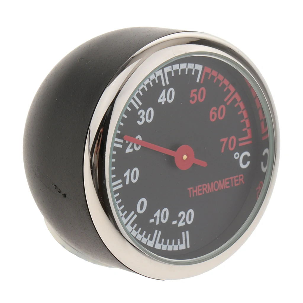 

Auto Car Vehicle Thermometer Clock,Mini Small Classic Dashboard Thermometer Clock for Car Cool Decoration