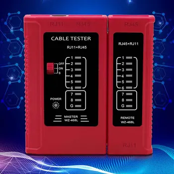 

Detection Network Cable Tester LED Indication Connection Circuits Wiring Problem Ethernet Lan Home Office Wide Use Repair Tool