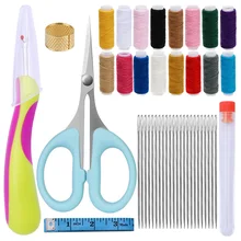 

KAOBUY Hand Sewing Tool Set Include Sewing Seam Ripper Tape Measure Scissors Sewing Needle For Clothing Patchwork