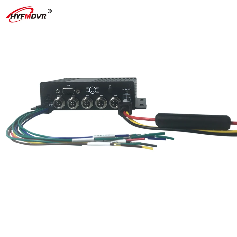 HYFMDVR 4CH MDVR SD карта хост мониторинга широкого напряжения DC8V-36V большой грузовик/автобус/комбайн PAL/NTSC