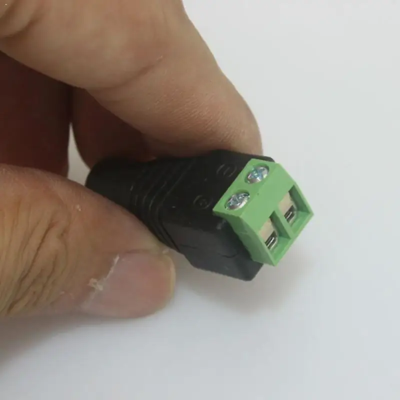 

5PCS Female Male Dc Power Plug Adapter For 5050 3528 Led Color 5.5mm 5060 X Single Cameras Strip And Cctv 2.1mm F3F8