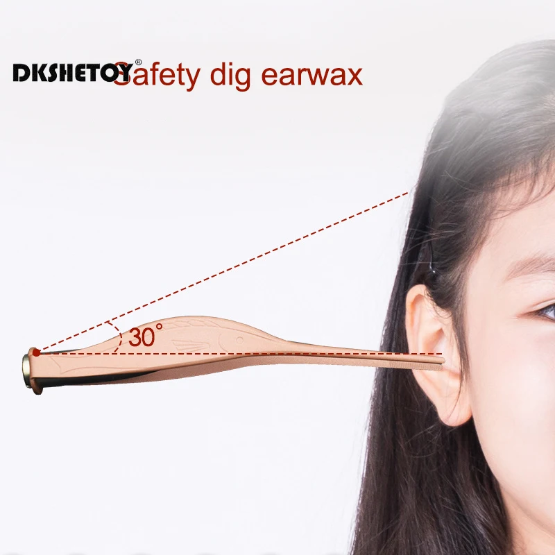 Baby Ear Cleaner Tweezer Soft Ear Picks LED Flash Light Ear Wax Curette Picker Ear Cleaning Tools Ear wax Dig removal Earpick 5