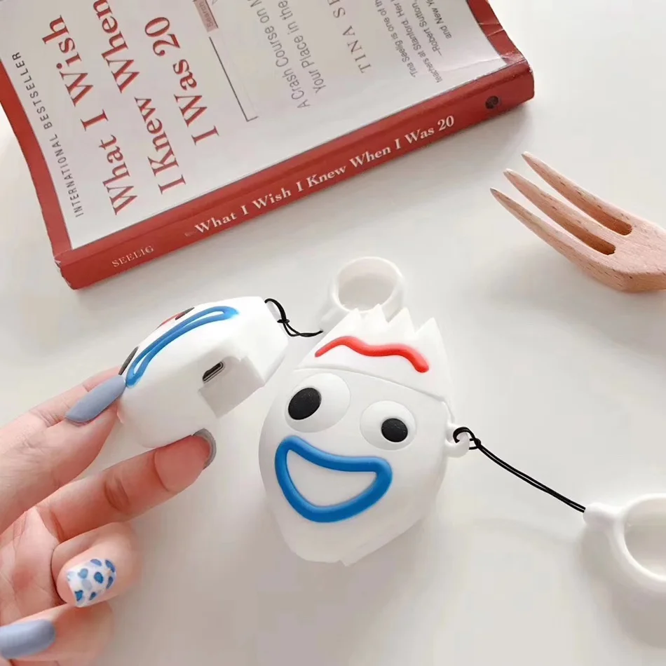 773A1 3D чехол для наушников s для AirPods, силиконовый чехол с милым мультяшным щенком для Apple Air pods 2, забавный чехол для наушников, кольцевой ремешок - Цвет: 773A1
