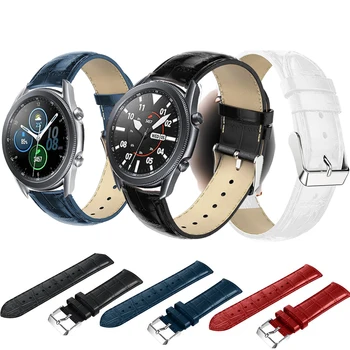 

Leather Strap For Samsung Galaxy Watch 3 45MM LTE Smart Bracelets 22MM Replace Wrist Bands For Galaxy Watch 46MM Gear S3 Correa