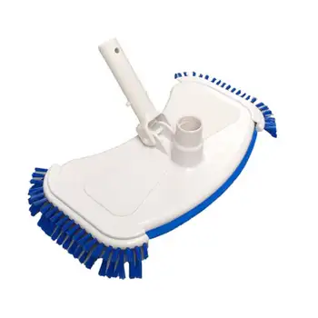 

Above Ground Scrub Cleaning Flexible Pond Vacuum Head With Side Bristles Swimming Pool Portable Hose Connection EZ Clip Handle