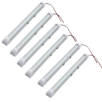 

6X 72 LED Strip Lights Bar 12V Car Interior Lamp Home Van Caravan Camping Light