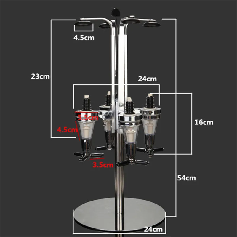 4/6 головки профессиональная роторная нержавеющая сталь вино пиво содовая коктейль с соком подставка дозатор напитков держатель стойки бар-дворецкий инструмент