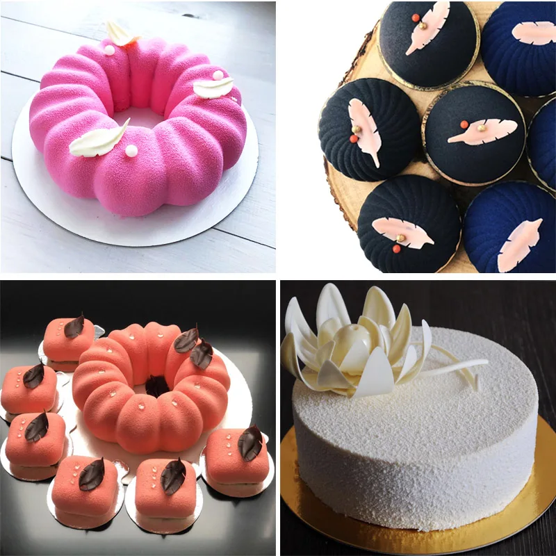 Stainless Steel Chocolate Leaves Spatula Knife Modeling Making Tools Chocolate Mousse Cake Decoration Tools Baking For Bakery