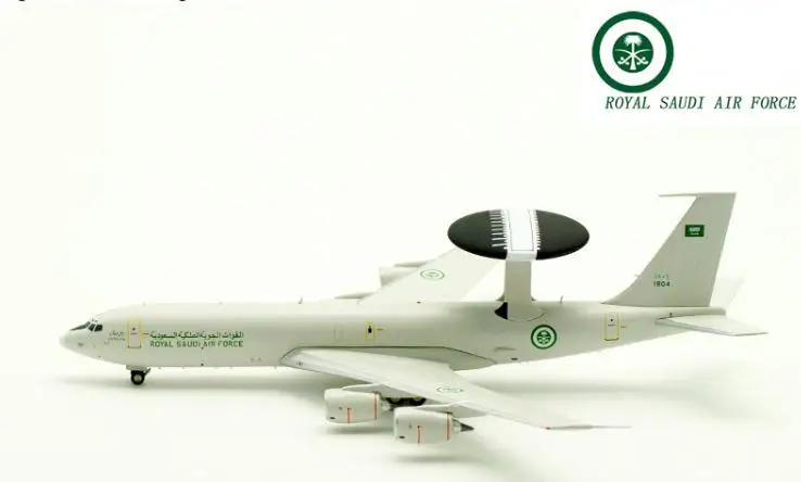 Inflight SAUDI BOEING E-3B SENTRY AEW1 707-300 1804 1/200 литье под давлением модель самолета