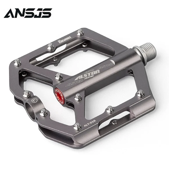 Ansjs 3 Bearings Mountain Bike Pedals 9/16" Pedals for MTB Road BMX Pedals 