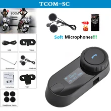 QPLOVE FreedConn tcom sc мотоциклетный шлем bluetooth домофон с FM радио ЖК-экран и мягкие микрофоны шарф переговорные