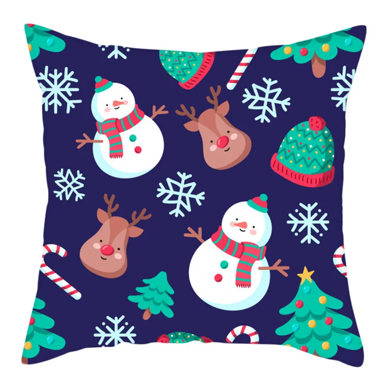 PC13242 Fuwatacchi Merry Christmas Gift Cushion Cover Xmas Tree Socks Decorative Pillow Cover for Home Sofa Decor Pillowcase 45*45cm New - Цвет: PC13242