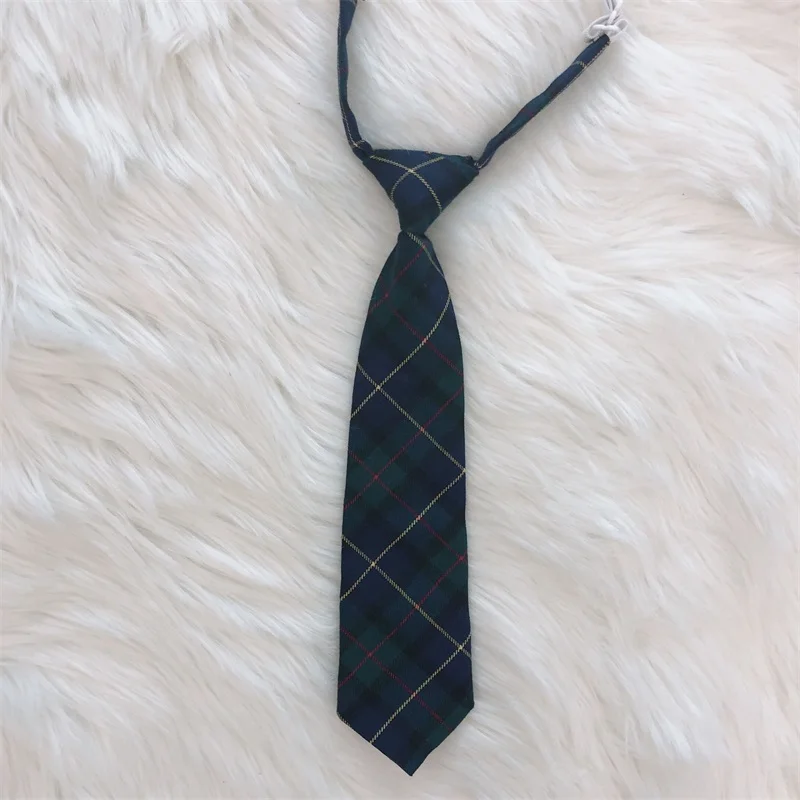 Green Tie Японская форма Jk галстук-бабочка Милая школьная форма аксессуары подростковые резинки для девочек студенческий клетчатый галстук-бабочка широкий галстук регулируемый - Цвет: Green Tie