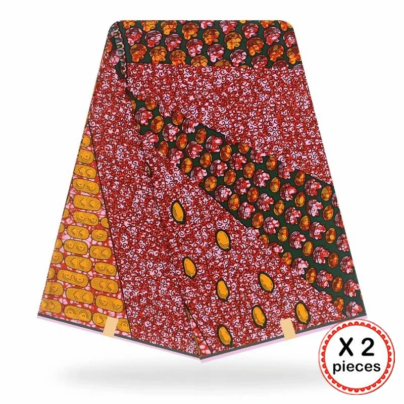 Ankara African Fabric 12 Yards Cotton Nigeria Style Sewing African Wax Print Fabric Ghana for Wedding Garment dress 11038