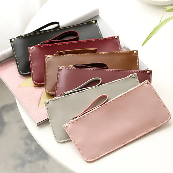 

Long Wallet New Style Fashion Thin Simple Zipper Women's Multi Card Bit Wallet Handbag