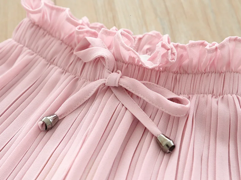 Детские штаны Новые Летние повседневные свободные штаны для девочек кружевные, шифоновые, детские, противомоскитные повседневные штаны детские расклешенные штаны