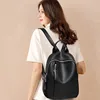 ZENCY Genuine Cow Leather Silver Metal Hardware Women Black White Color Backpacks Young Girl First Layer Cowhide Shooping Bag 3