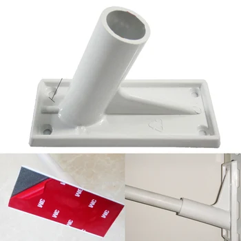 

New Hot Plastic Wall Flagpole Wall Mounting Flag Pole Holder Flagpole Bracket For Flags 21mm Diameter Windsock Base