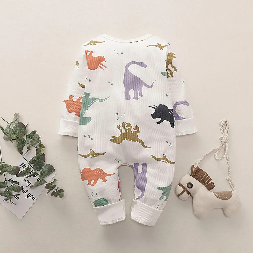 Newborn Infant Baby Girl Boy baby clothes costume Fashion Cartoon Dinosaur Romper kombinezon dziecko Jumpsuit Playsuit Outfits