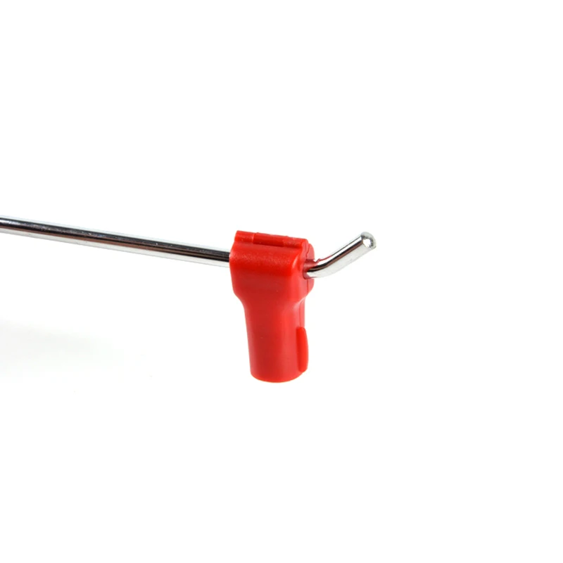 500 PCS 6mm Red Color Anti-Theft Display Hook Stop Lock +5 pcs magnetic detacher key