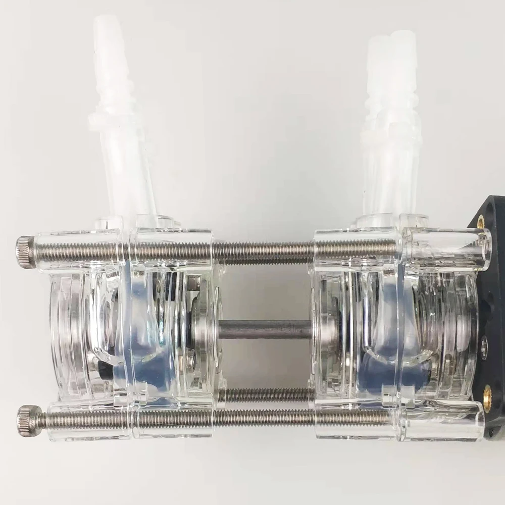 Peristaltic Pump Water Pump Dosing Dual Pump Head 12V 24V DC High Flowrate For Aquarium Lab Analytical