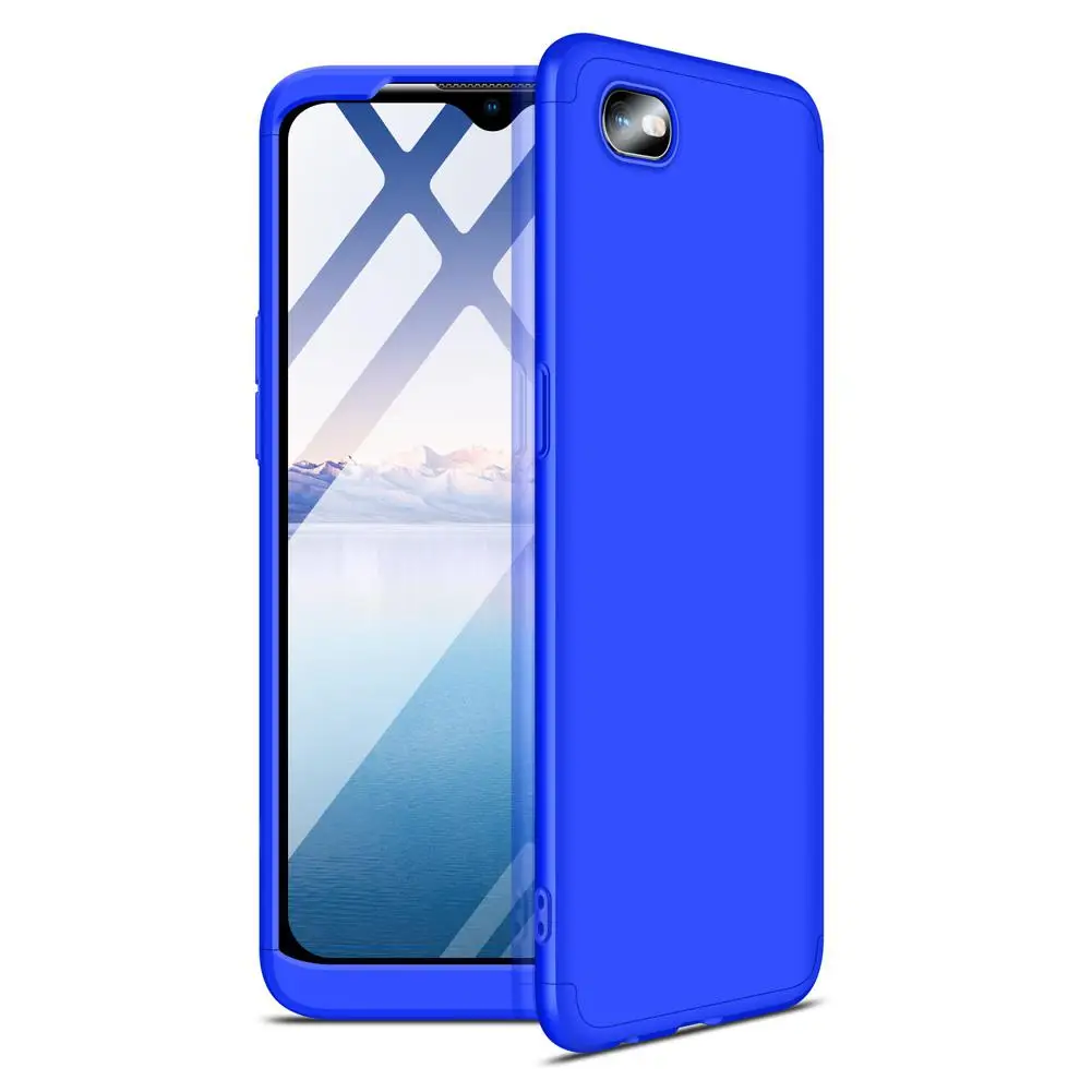 Для OPPO Realme C2 ультра тонкий ПК задняя крышка нескользящий противоударный 360 градусов полный защитный чехол