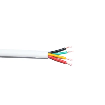 

4-core Flame-retardant cable white sheathed wire RVV soft sheathed wire 0.12/0.2/0.3/0.5 square oxygen-free copper core wire