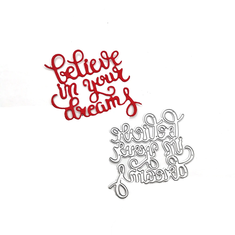 

Julyarts Dream Letter Metal Cutting Dies 2021 Natal For DIY Embossing Photo Paper Album Greeting Cards Gift Dies Cut New