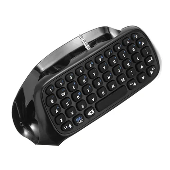 

New Arrival 1pc Mini bluetooth Wireless Keyboard Replacement Gaming Black Keyboards For S-ony P-layStation 4 P-S4 Controller