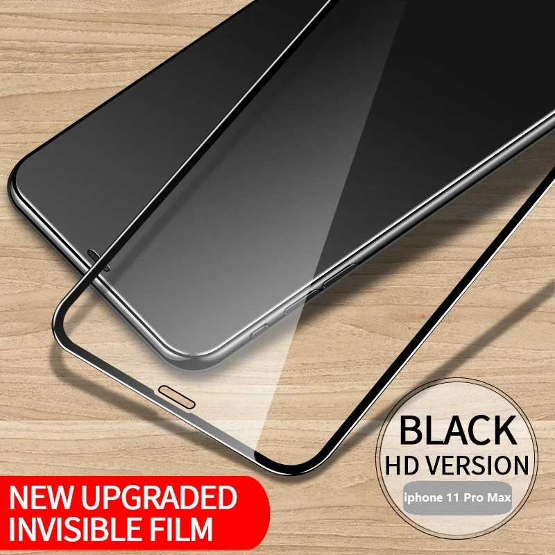 11 Pro Max HD Закаленное стекло Защитная для iphone X XR XS Max 11 Pro Max HD Прозрачная анти-синяя пленка полное покрытие Защитная пленка для экрана - Цвет: 11 Pro Max HD
