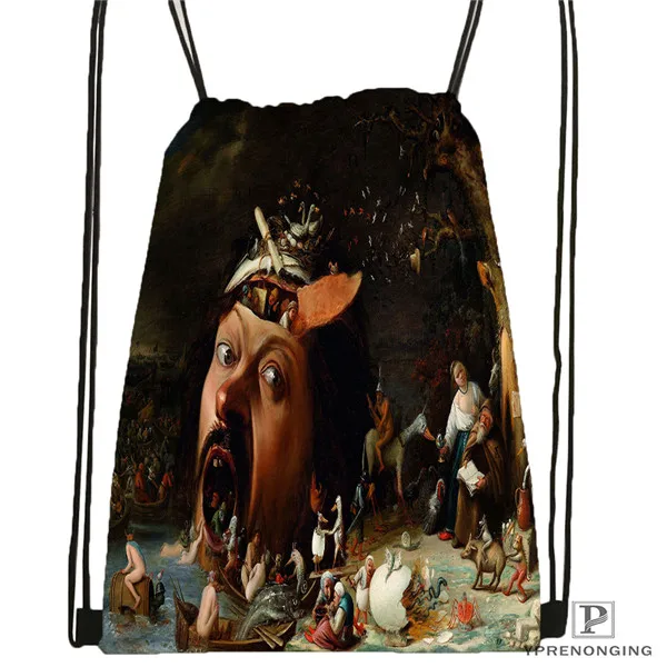 Drawstring Backpack Индивидуальная Соблазнительная походная сумка на шнурке для мужчин и женщин, милый рюкзак для детей(черная спинка) 31x40 см#180531-01-16 - Цвет: Drawstring Backpack
